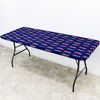 NCAA Ole Miss Rebels Tailgate Fitted Tablecloth, 72" x 30"