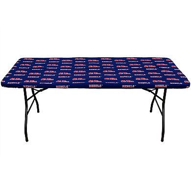 NCAA Ole Miss Rebels Tailgate Fitted Tablecloth, 72" x 30"