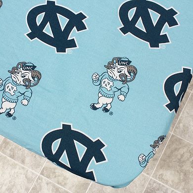 NCAA North Carolina Tar Heels Tailgate Fitted Tablecloth, 72" x 30"