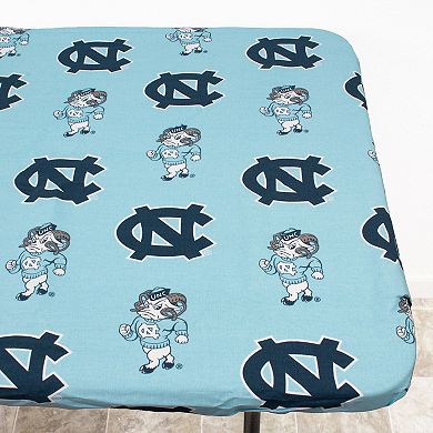 NCAA North Carolina Tar Heels Tailgate Fitted Tablecloth, 72" x 30"