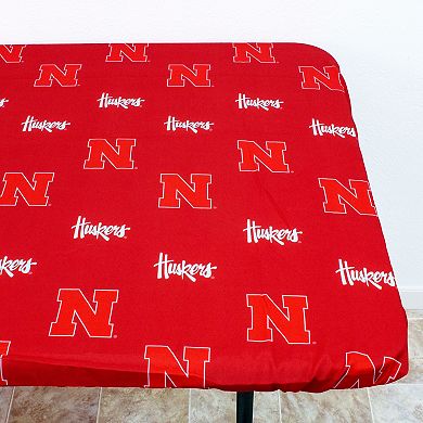 NCAA Nebraska Cornhuskers Tailgate Fitted Tablecloth, 72" x 30"