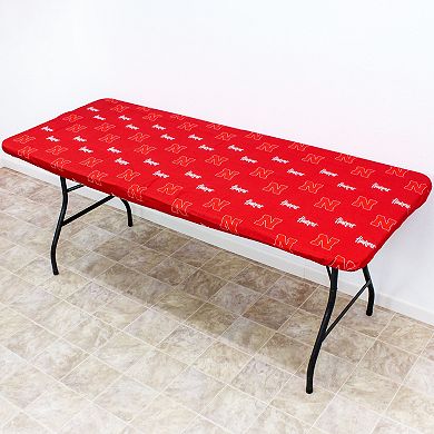 NCAA Nebraska Cornhuskers Tailgate Fitted Tablecloth, 72" x 30"