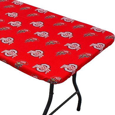 NCAA Ohio State Buckeyes Tailgate Fitted Tablecloth, 72" x 30"