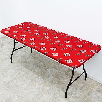 NCAA Ohio State Buckeyes Tailgate Fitted Tablecloth, 72" x 30"