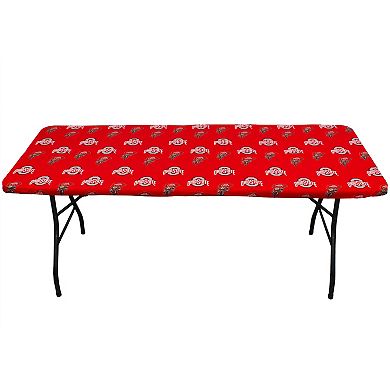 NCAA Ohio State Buckeyes Tailgate Fitted Tablecloth, 72" x 30"