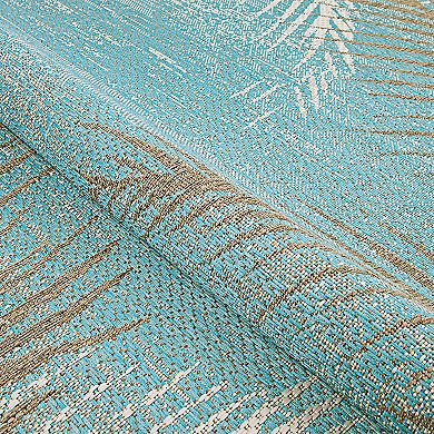 Couristan Monaco Tropical Palms Indoor / Outdoor Rug 