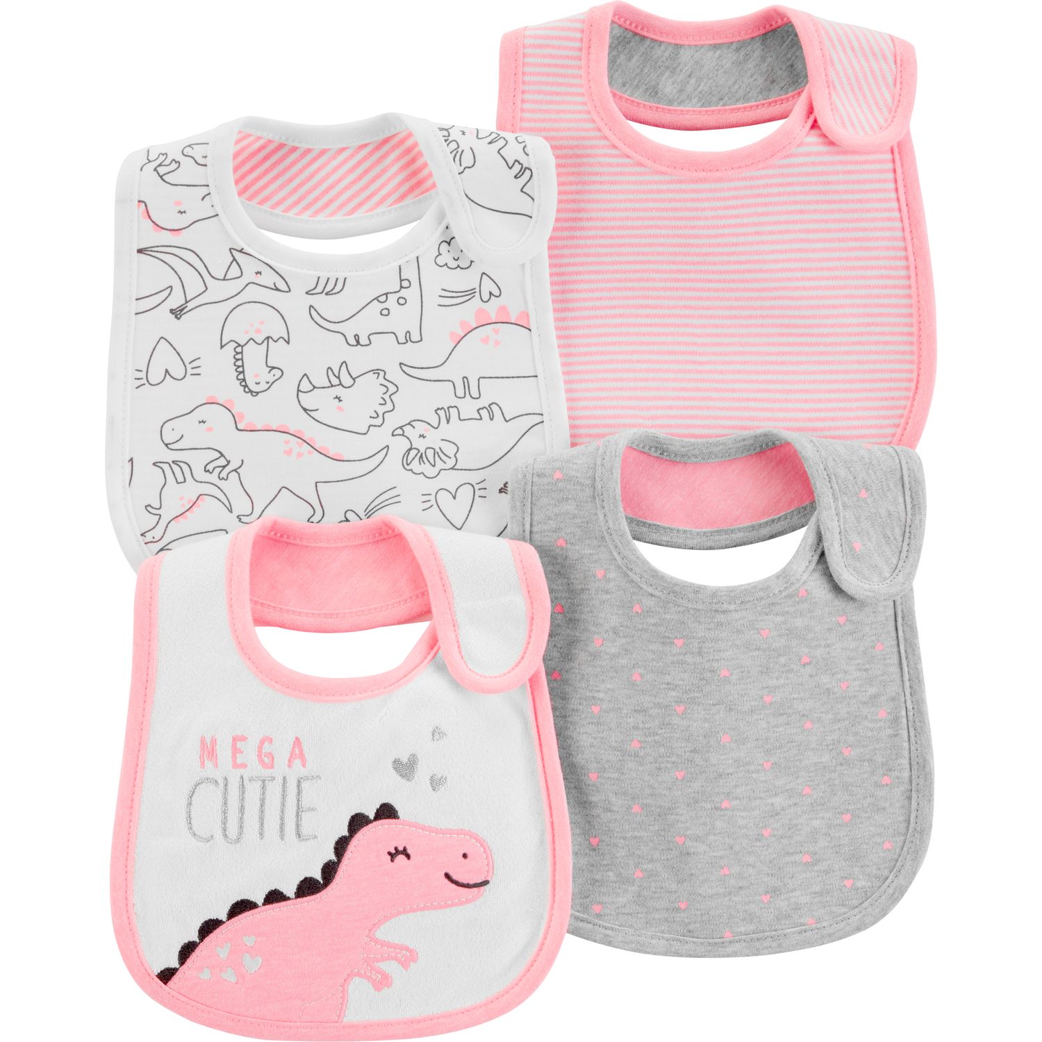 carters baby girl bibs