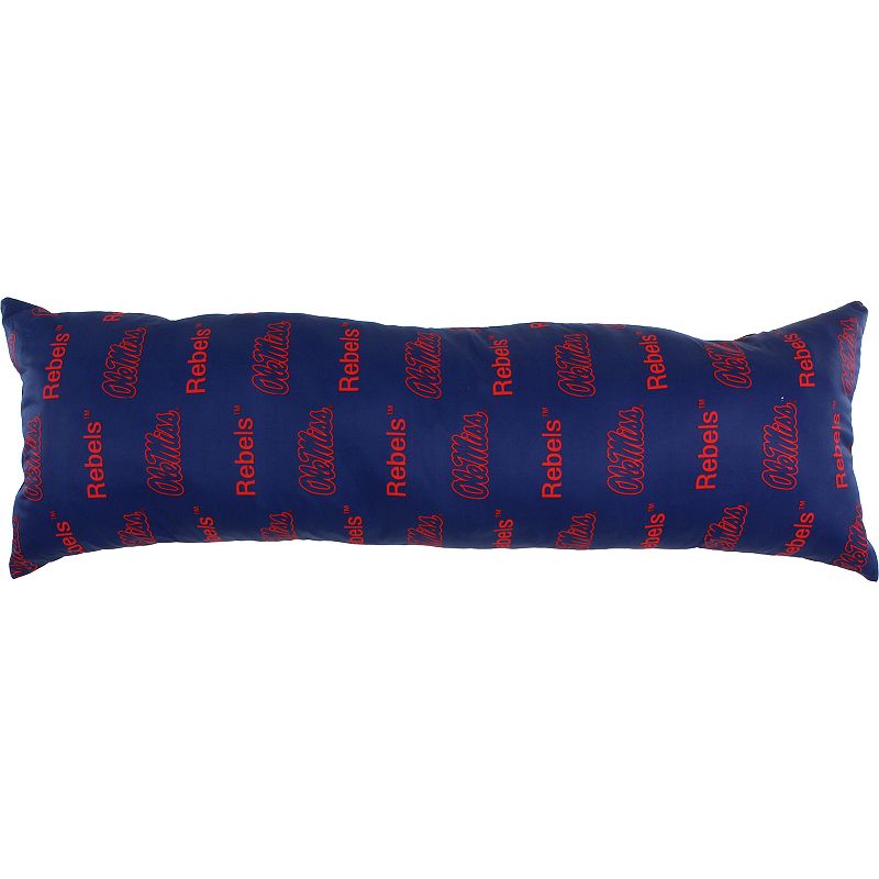 Ole Miss Rebels Body Pillow, Multicolor