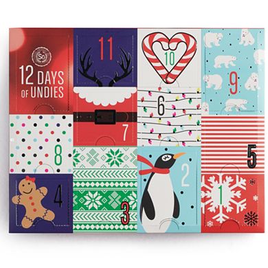 SO® 12 Days of Undies Christmas Holiday Box