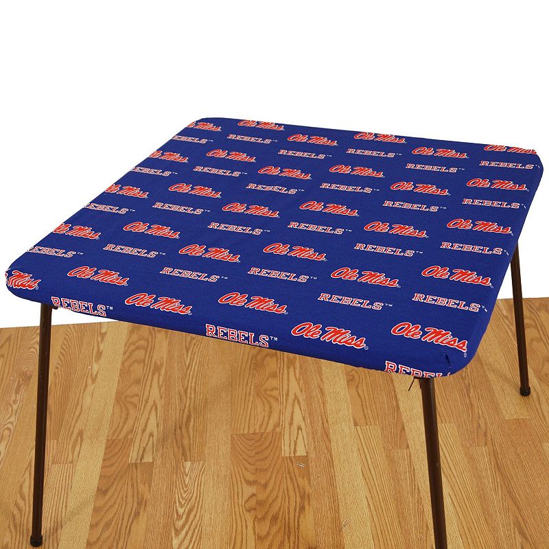 Ole Miss Rebels Card Table Cover, Multicolor