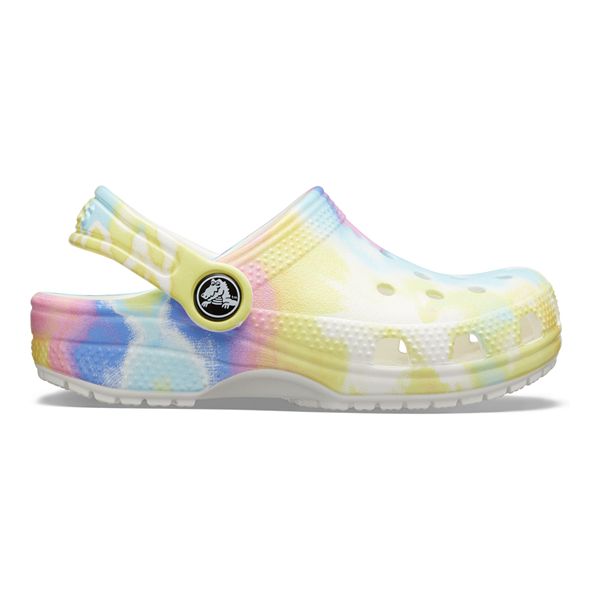 Tie dye 2025 crocs kids