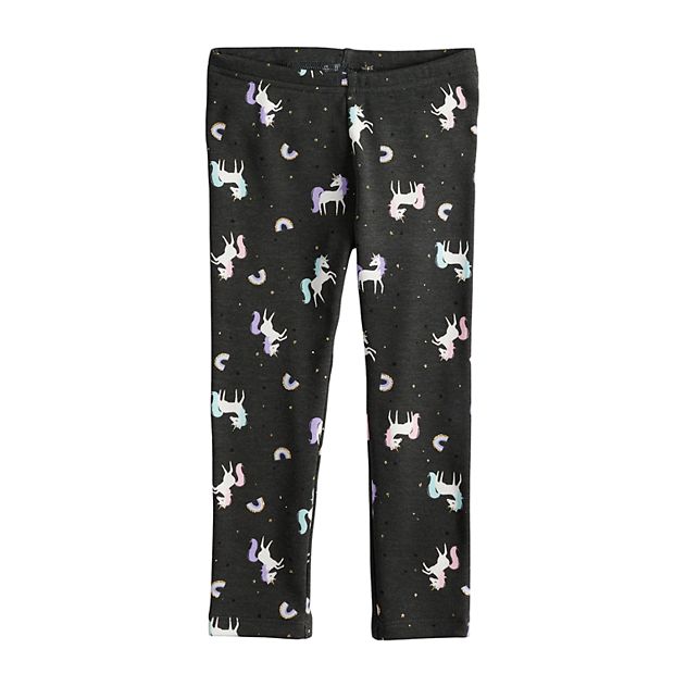 Toddler Girl Jumping Beans Printed Fleece Lined Leggings