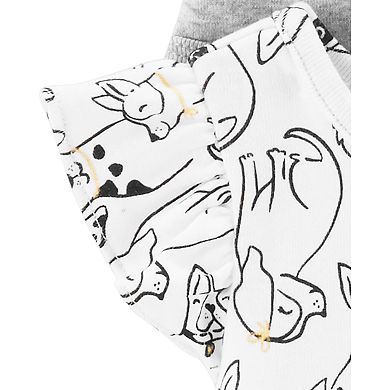 Baby Girl Carter's 5-pack Flutter-Sleeve Printed Bodysuits