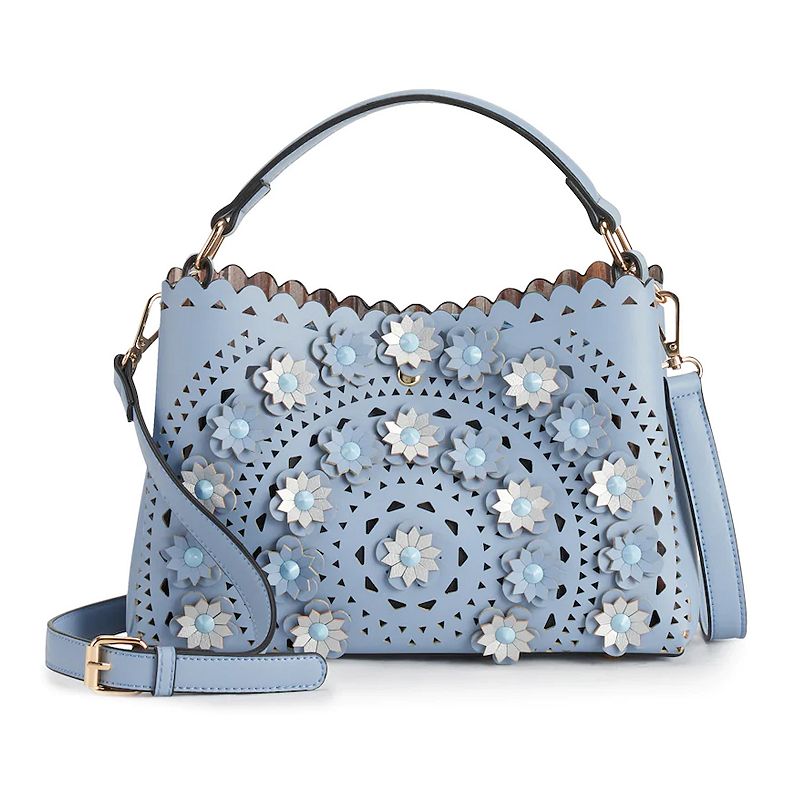 Mellow World Piper 3D Flower Crossbody Bag, Blue