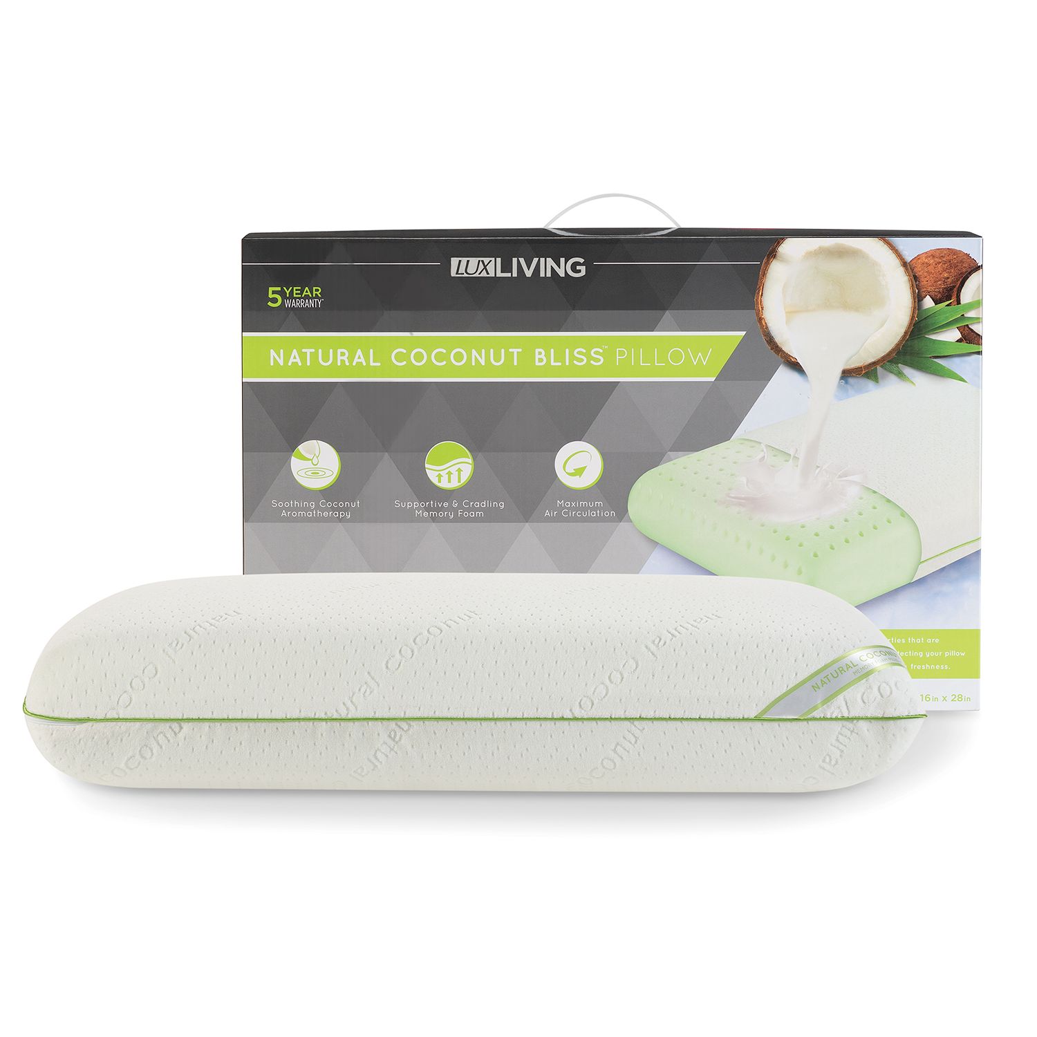 Lux Living Coconut Scented Memory Foam 
