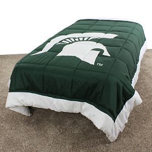 Michigan State Spartans Reversible Comforter Set Queen