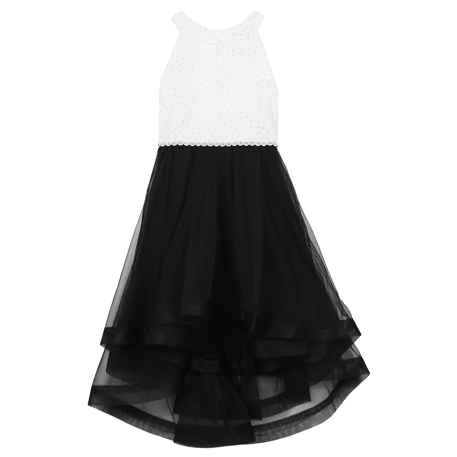kohls black and white dress