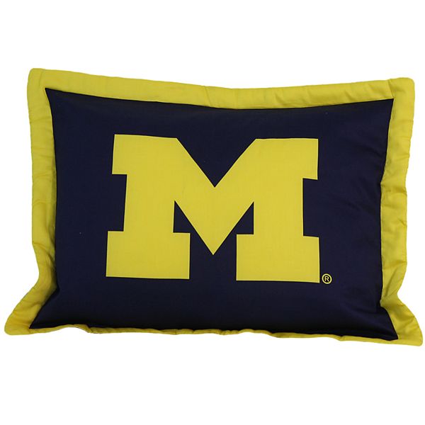 Michigan Wolverines Logo Pillow