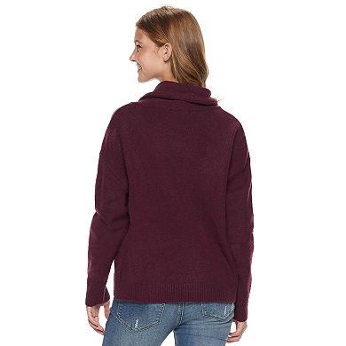 Juniors' It's Our Time Long Sleeve Funnel Neck Top