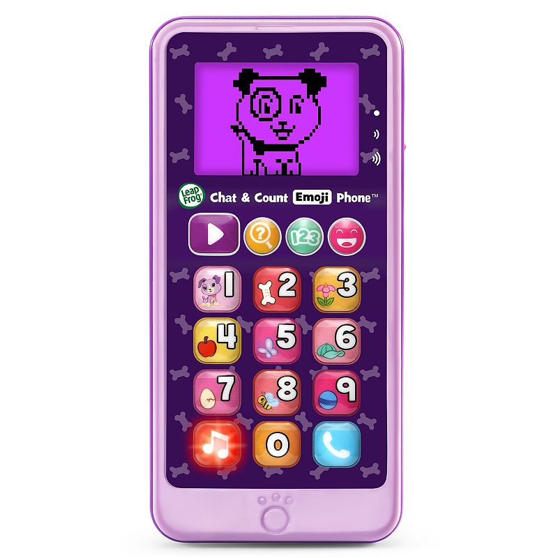 LeapFrog Violet Chat & Count Emoji Phone, Purple