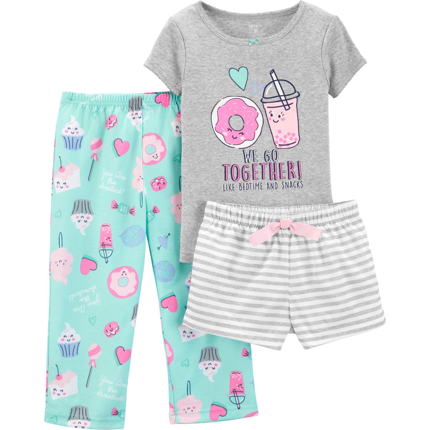 carter's pajama shorts set