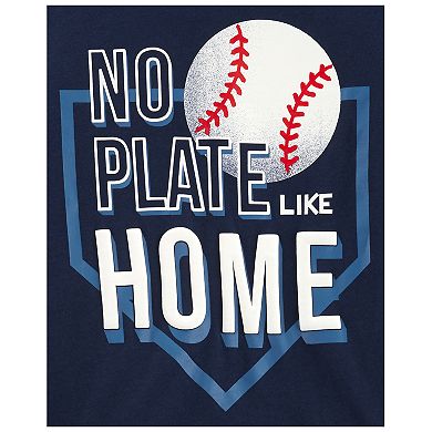 Baby Boy Carter's "No Plate Like Home" Baseball Graphic Tee & Shorts Set