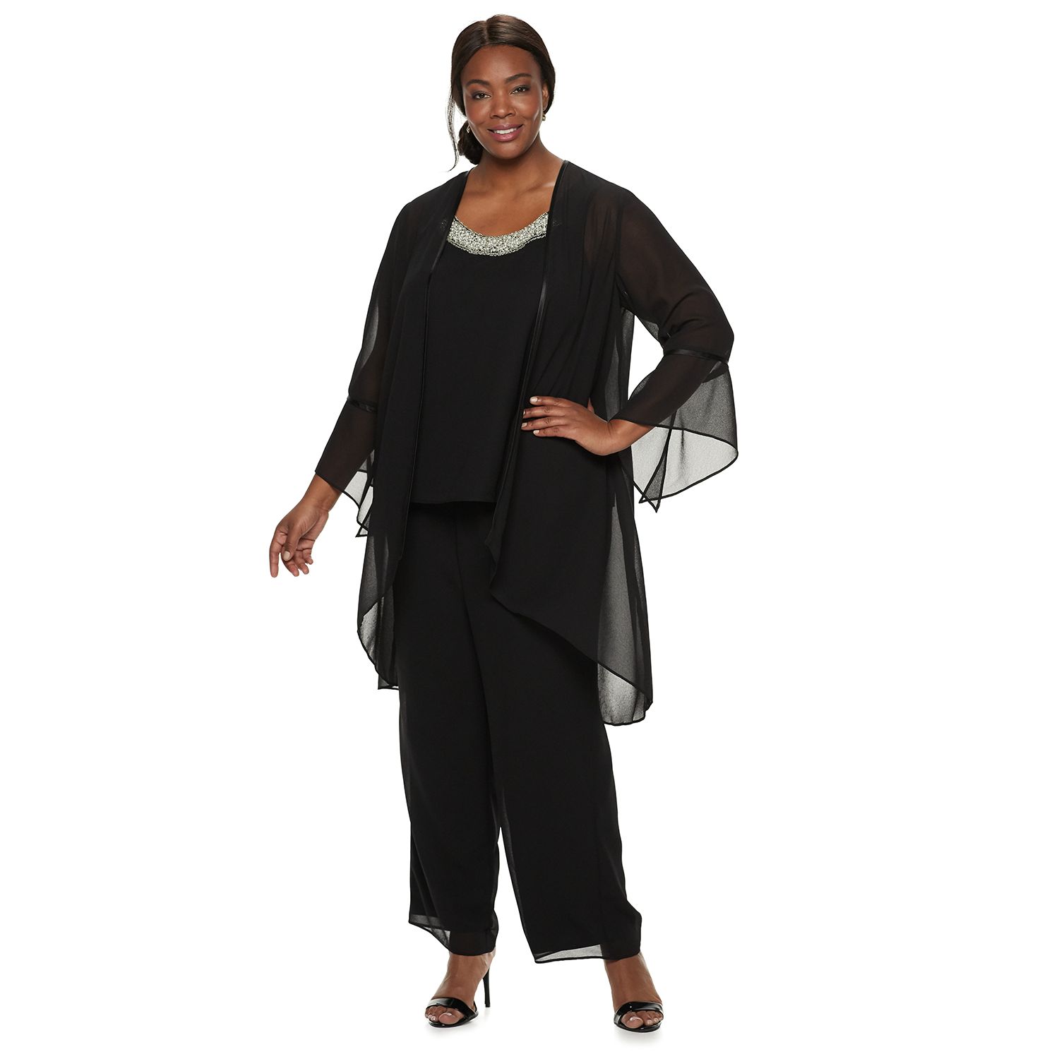 le bos plus size pant suits