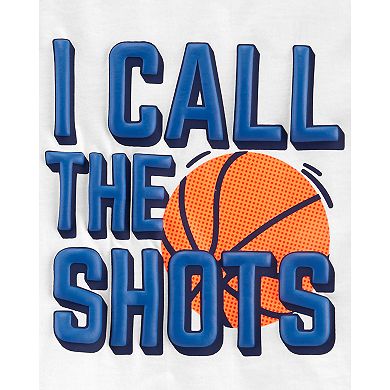 Baby Boy Carter's "I Call The Shots" Basketball Raglan Tee & Shorts Set