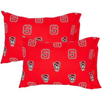 NCAA North Carolina State Wolfpack Set of 2 King Pillowcases