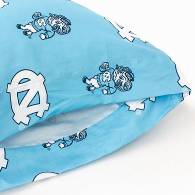 NCAA North Carolina Tar Heels Set of 2 King Pillowcases