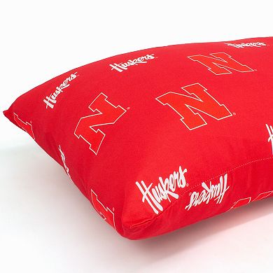 NCAA Nebraska Cornhuskers Set of 2 King Pillowcases