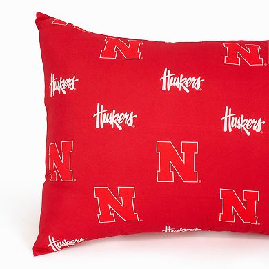 NCAA Nebraska Cornhuskers Set of 2 King Pillowcases