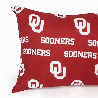 NCAA Oklahoma Sooners Set of 2 King Pillowcases