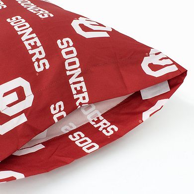 NCAA Oklahoma Sooners Set of 2 King Pillowcases