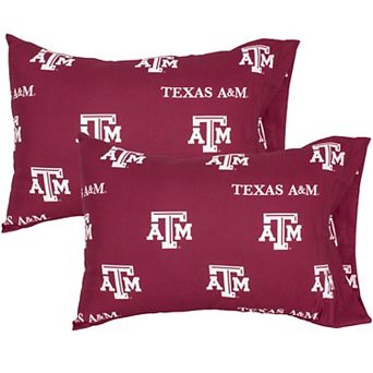 NCAA Texas A&M Aggies Set of 2 King Pillowcases
