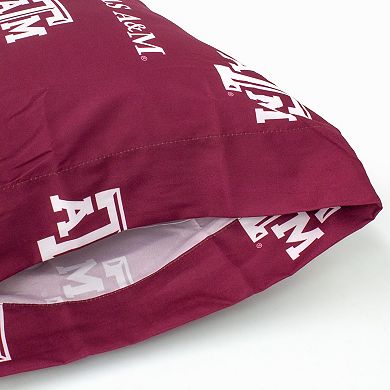 NCAA Texas A&M Aggies Set of 2 King Pillowcases