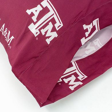 NCAA Texas A&M Aggies Set of 2 King Pillowcases