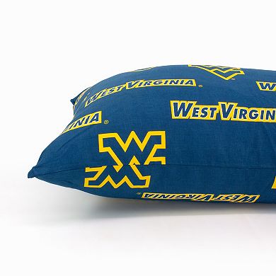 NCAA West Virginia Mountaineers Set of 2 King Pillowcases