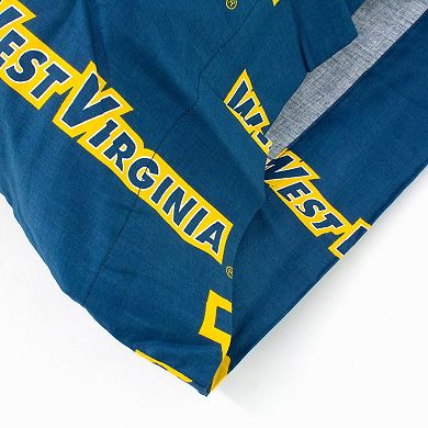 NCAA West Virginia Mountaineers Set of 2 King Pillowcases