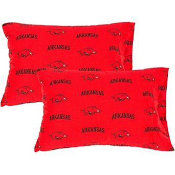 NCAA Arkansas Razorbacks Set of 2 King Pillowcases