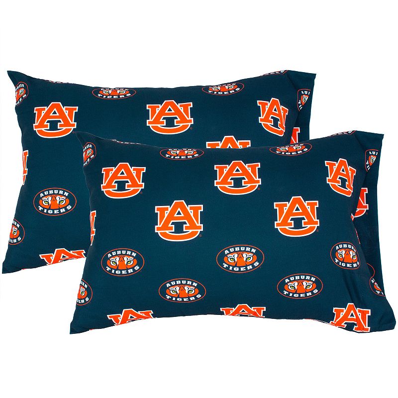Auburn Tigers King-Size Pillowcase Set, Multicolor, King Set