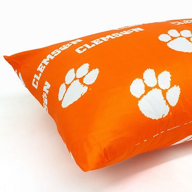 NCAA Clemson Tigers Set of 2 King Pillowcases