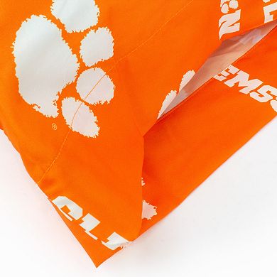 NCAA Clemson Tigers Set of 2 King Pillowcases