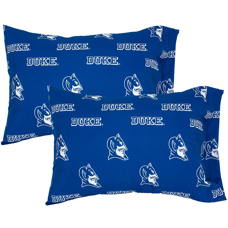 Duke Blue Devils King-Size Pillowcase Set, Multicolor, King Set