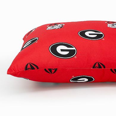 NCAA Georgia Bulldogs Set of 2 King Pillowcases