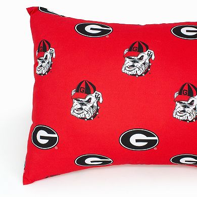 NCAA Georgia Bulldogs Set of 2 King Pillowcases