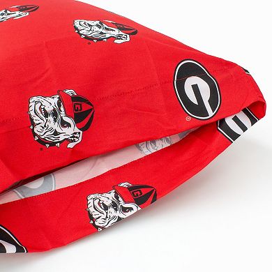 NCAA Georgia Bulldogs Set of 2 King Pillowcases