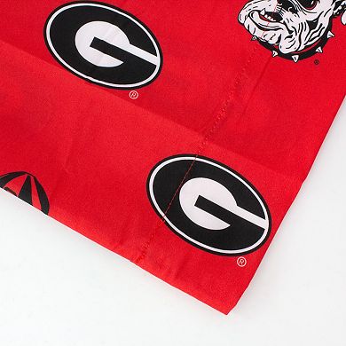 NCAA Georgia Bulldogs Set of 2 King Pillowcases