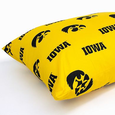 NCAA Iowa Hawkeyes Set of 2 King Pillowcases