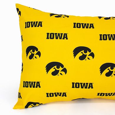 NCAA Iowa Hawkeyes Set of 2 King Pillowcases